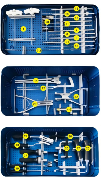 5.5 Conjunto de instrumentos para el sistema de columna vertebral m&iacute;nimamente invasivo MIS