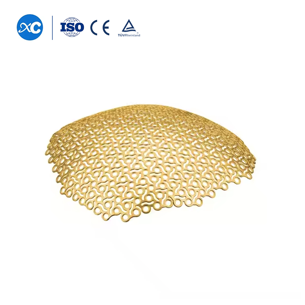 Malla de titanio con forma de flor