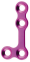 1.5 Placa L de microbloqueo maxilofacial de 90&deg;