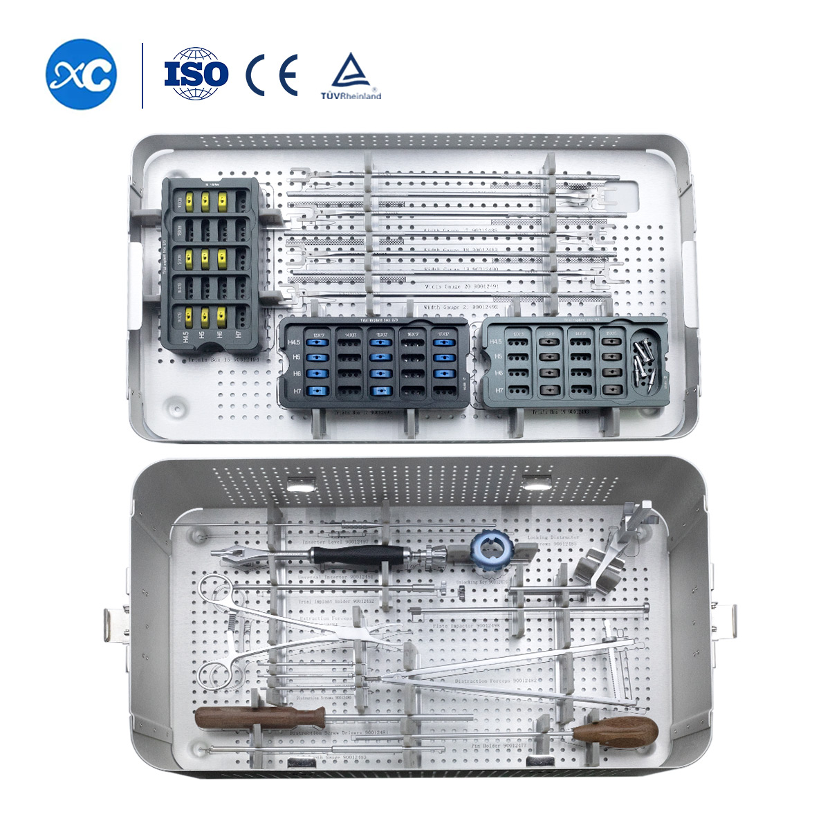 Conjunto de instrumentos de disco cervical artificial