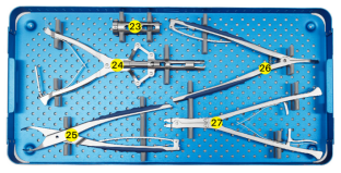 Juego de instrumentos para el sistema de tornillos pediculares espinales de 5,5 mm-1 