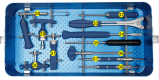 Juego de instrumentos para el sistema de tornillos pediculares espinales de 5,5 mm-2