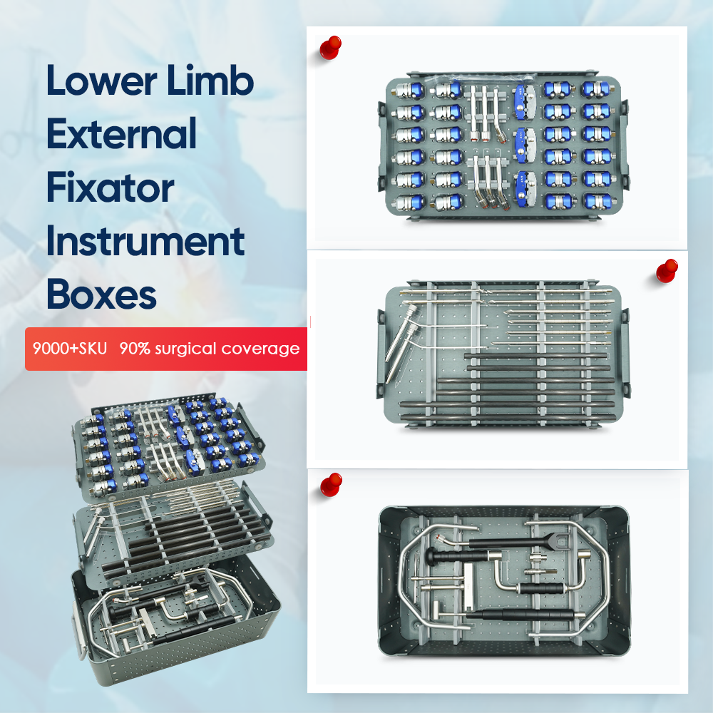 Cajas de instrumentos para fijadores externos de miembros inferiores - Imagen 1 