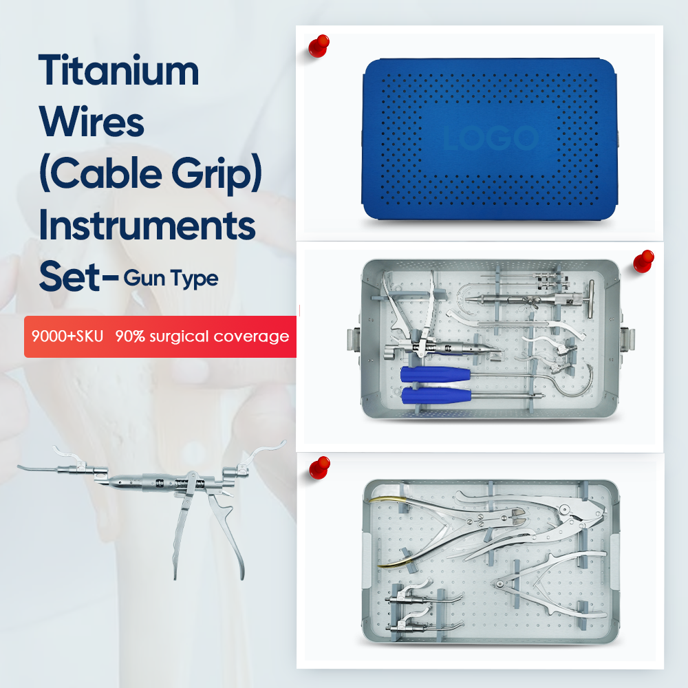 Juego de instrumentos de agarre de cables con alambres de titanio - Compre producto en XC Medico 