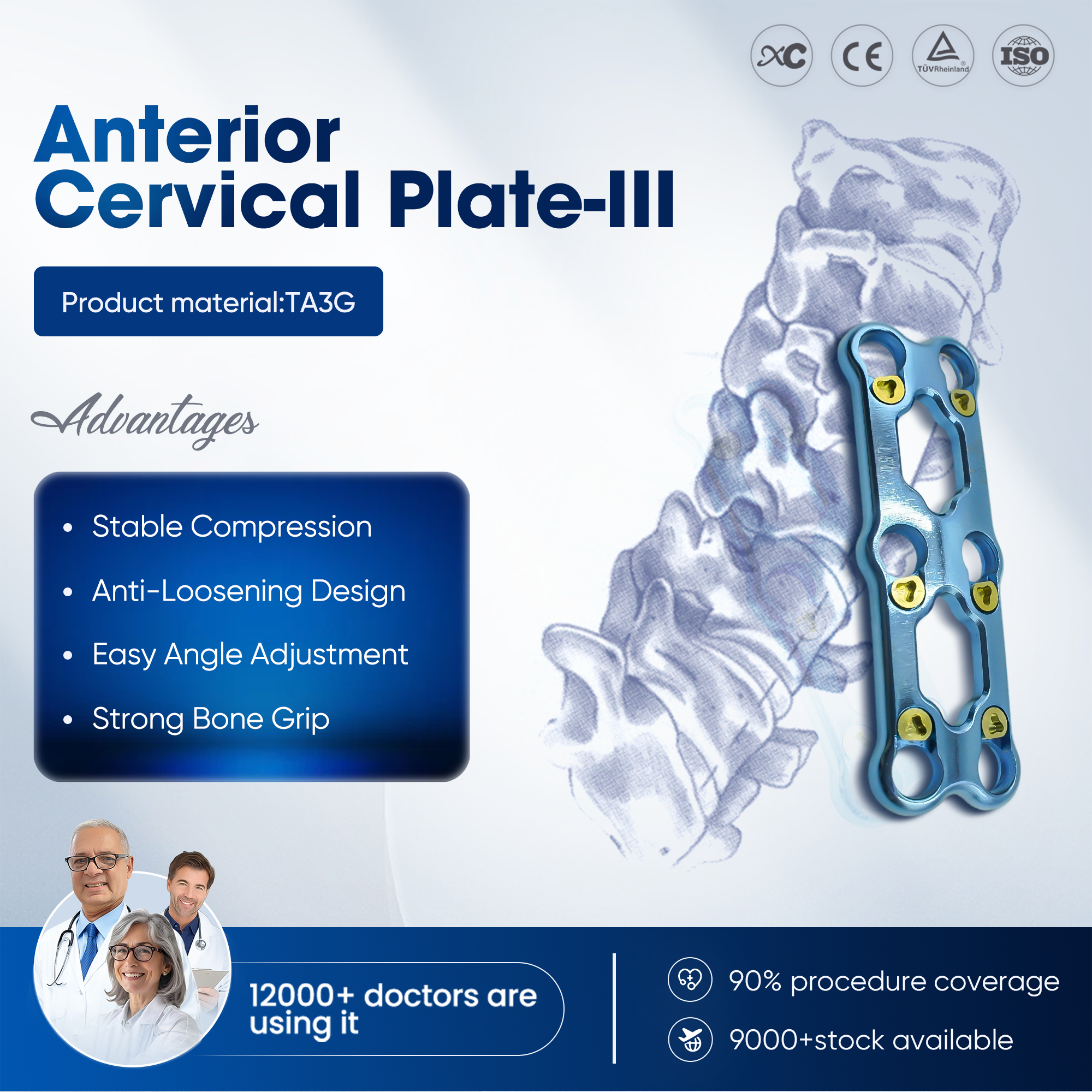 Placa cervical anterior-III - Compre producto en XC Medico 