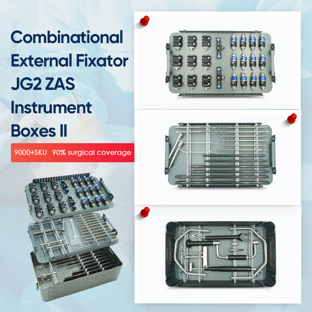 Fijador externo combinado JG2 ZAS Cajas de instrumentos II 