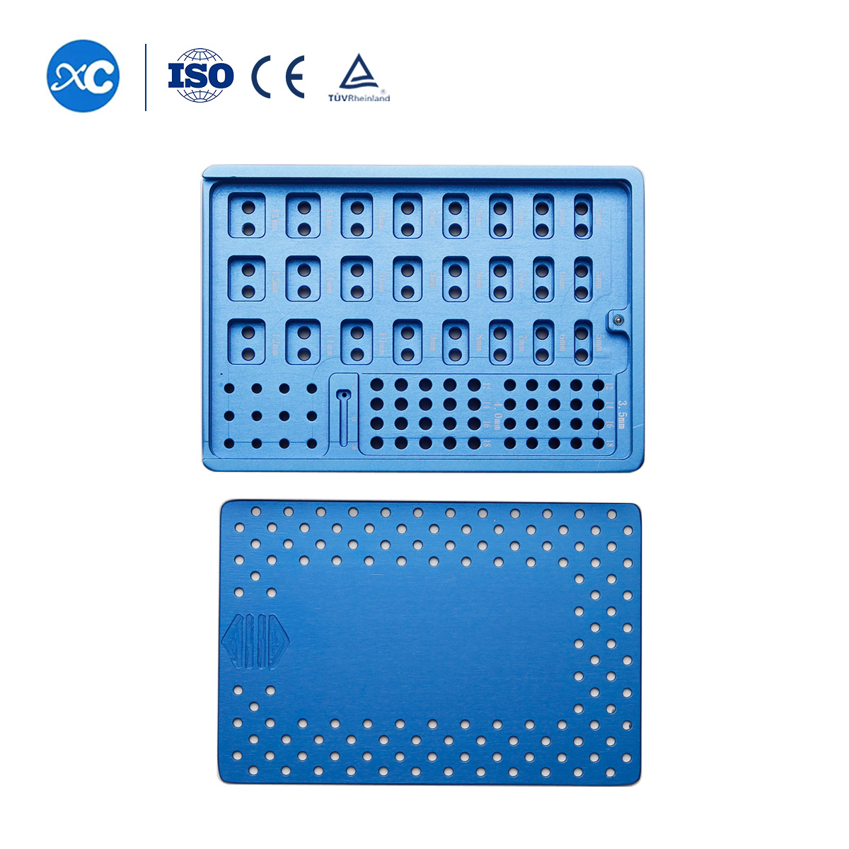 Jaula cervical Peek con juego de instrumentos con 2 tornillos de bloqueo