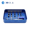 Conjunto de instrumentos con jaula de titanio expandible