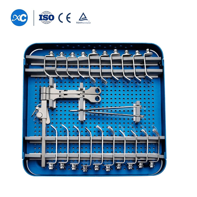 Juego de instrumentos para retractor espinal