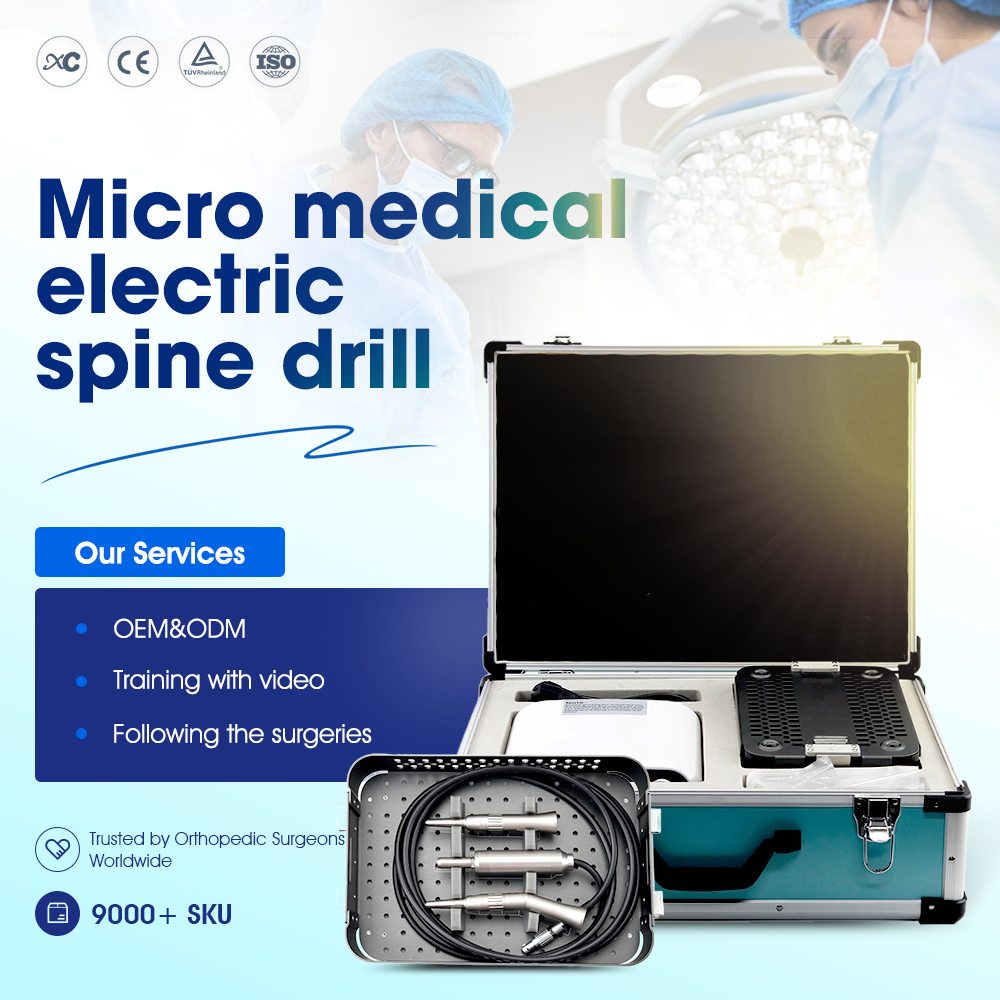 Sistema de microperforaci&oacute;n espinal el&eacute;ctrica con controlador y piezas de mano
