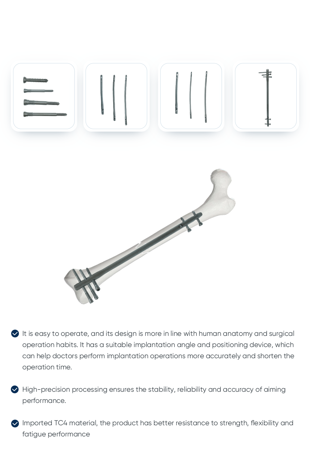 Juego de instrumentos para clavo intramedular femoral inverso - Compre el producto en XC Medico