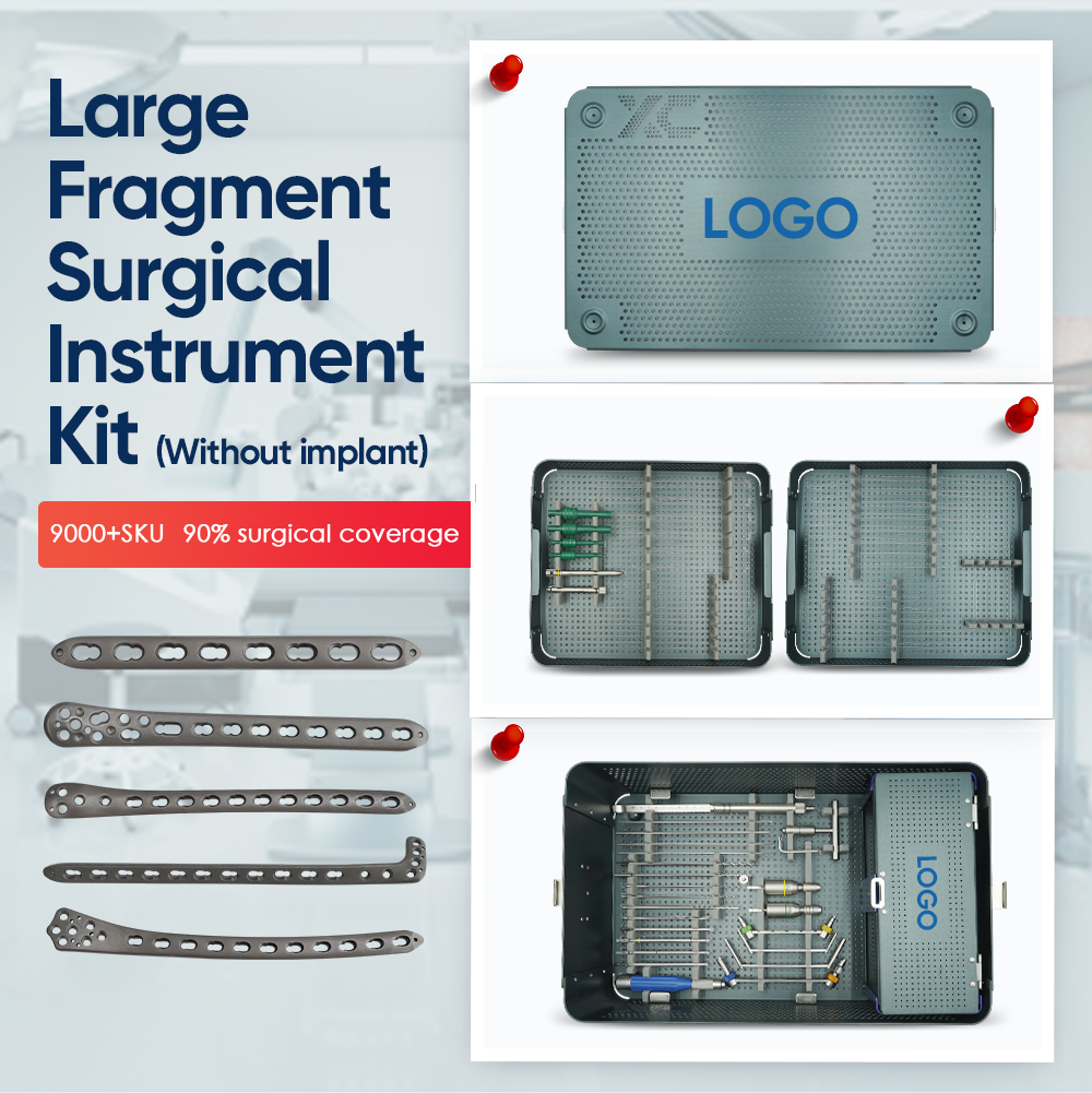 Kit de instrumentos quir&uacute;rgicos para fragmentos grandes (sin implante) - Compre producto en XC Medico 