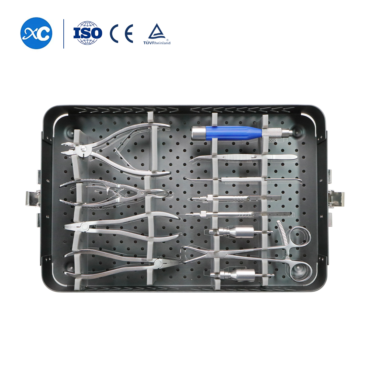 Juego de instrumentos de bloqueo de microfragmentos de 1,5/2,0/2,4 mm (sin implantes)