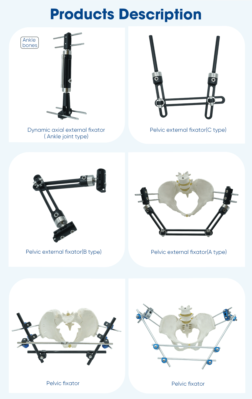 Fijador externo de pelvis y tobillos - Compre producto en XC Medico 