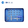Conjunto de instrumentos con jaula de titanio expandible
