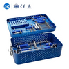 Jaula cervical Peek con juego de instrumentos con 2 tornillos de bloqueo