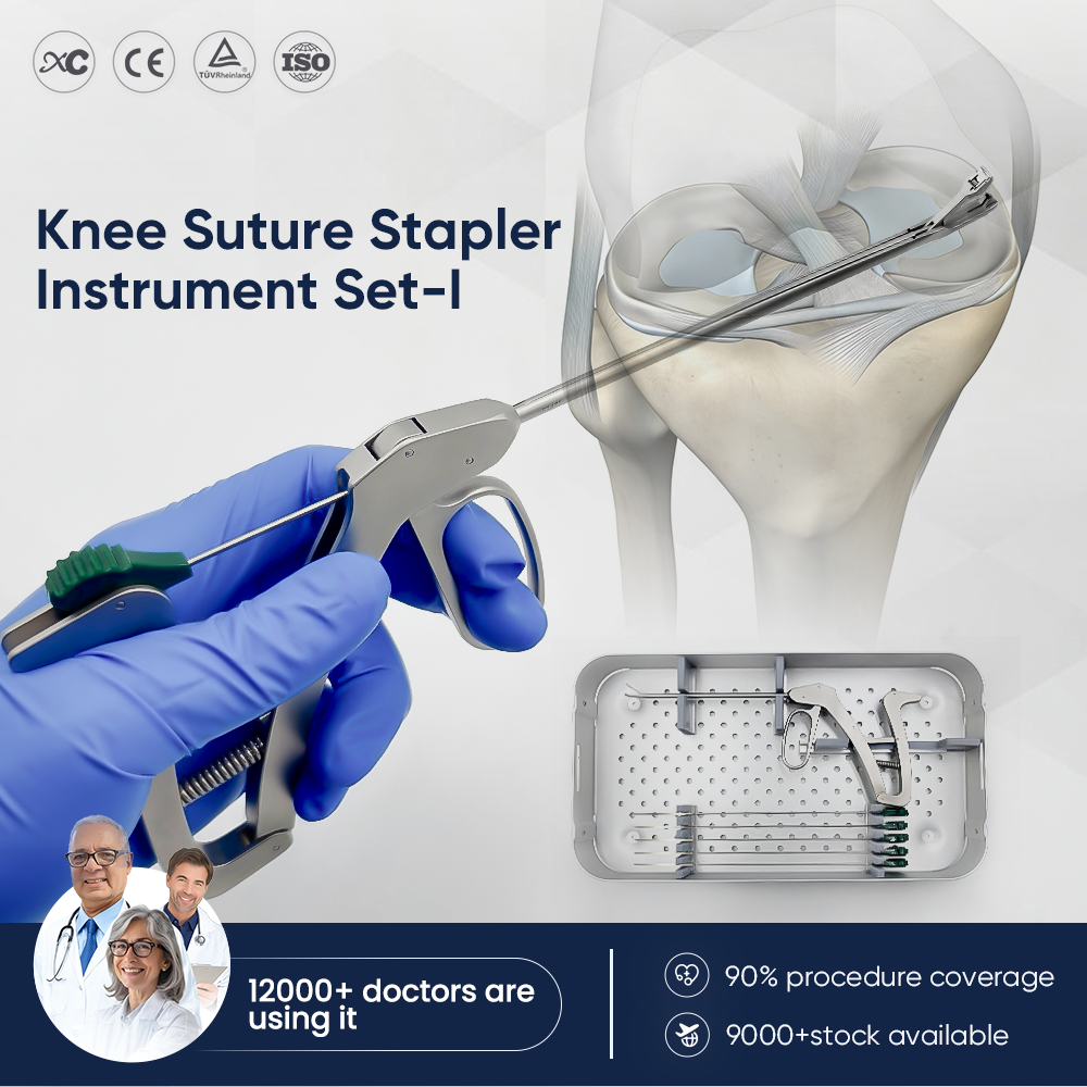 Juego de instrumentos para pasador de sutura de rodilla | Herramienta de reparaci&oacute;n de menisco artrosc&oacute;pico | XC Medico | 