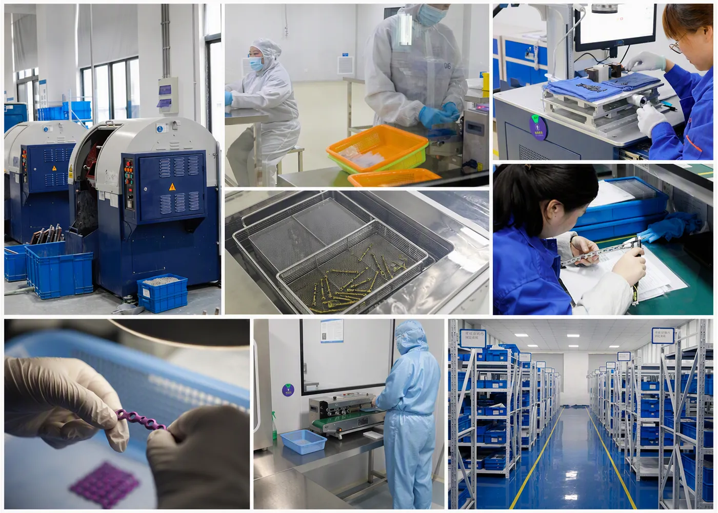 XC Medico rib plate production inspection and instrument assembly