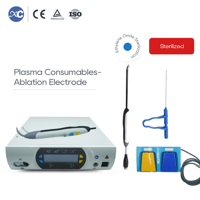 Electrodos y sistema de ablación por radiofrecuencia de plasma de baja temperatura
