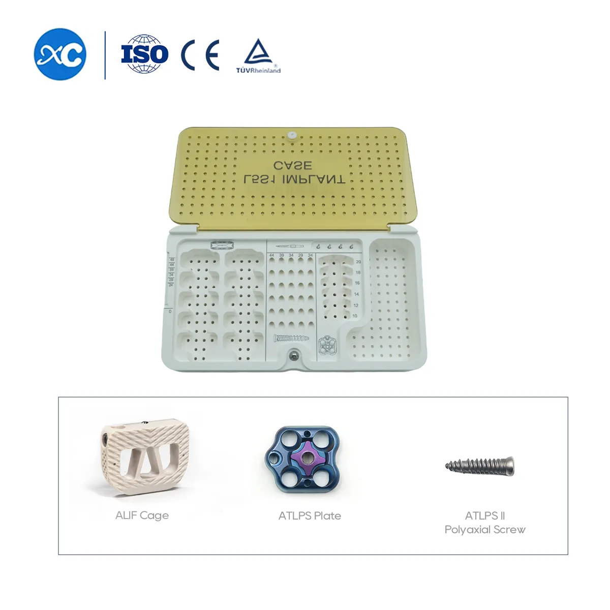 Conjunto de instrumentos del sistema de fijación de fusión anterior