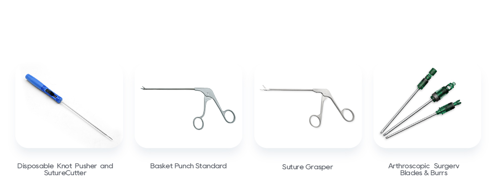 Productos compatibles: Empujador de nudos, perforador de cesta, pinza para suturas