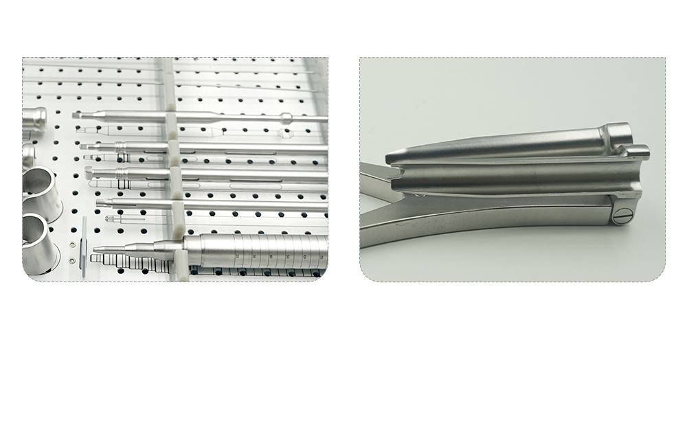 Instrumentos quir&uacute;rgicos mecanizados CNC de alta precisi&oacute;n