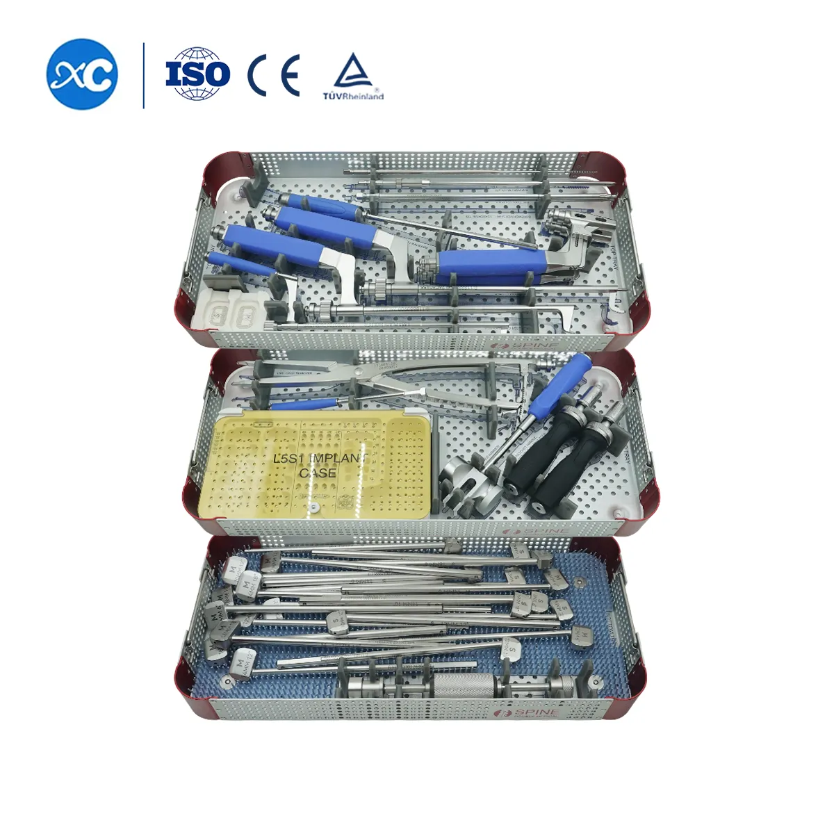 Conjunto de instrumentos del sistema de fijación de fusión anterior