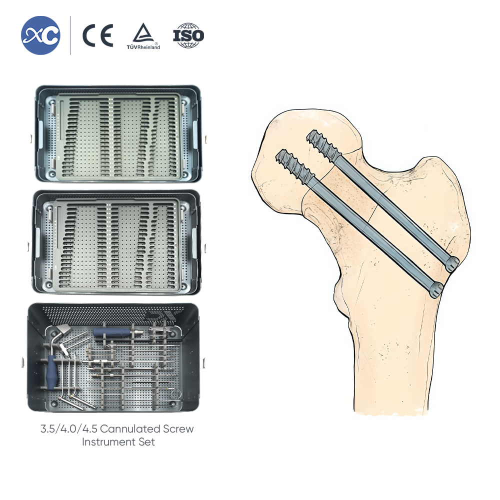 Instrumental para tornillos canulados de 6,5/7,3 mm