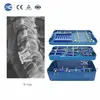 Caja cervical de PEEK de perfil cero con juego de instrumentos exclusivo con 4 tornillos de bloqueo