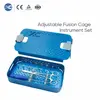 Conjunto de instrumentos de jaula de fusión ajustable para jaula de titanio expandible