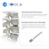 Conjunto de instrumentos de jaula lumbar PLIF PEEK y jaula de fusión intersomática lumbar posterior