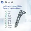 Placa de bloqueo de meseta tibial lateral multiaxial