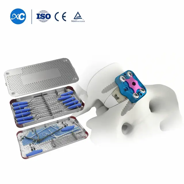 Conjunto de instrumentos de jaula intersomática anterior