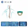 Caja cervical de PEEK de perfil cero con juego de instrumentos exclusivo con 4 tornillos de bloqueo