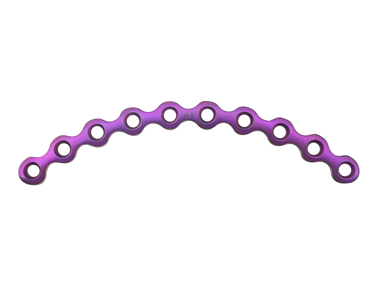 Titanium Pelvic Plate in five hole-count options