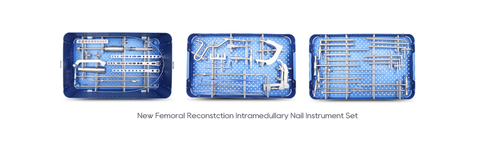 Juego de instrumentos para clavo intramedular para reconstrucci&oacute;n femoral compatible