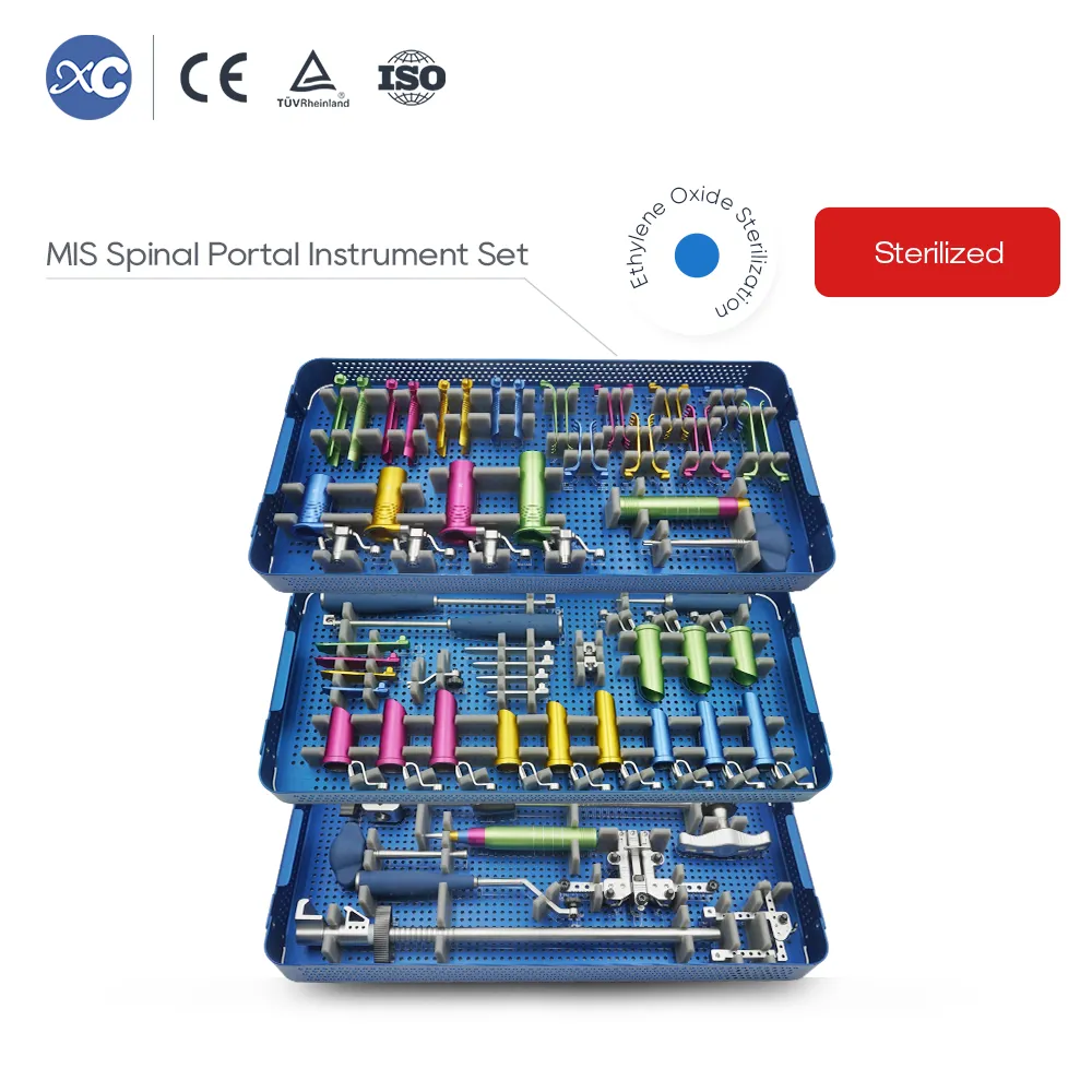 Conjunto de instrumentos de portal espinal MIS para cirugía de columna mínimamente invasiva