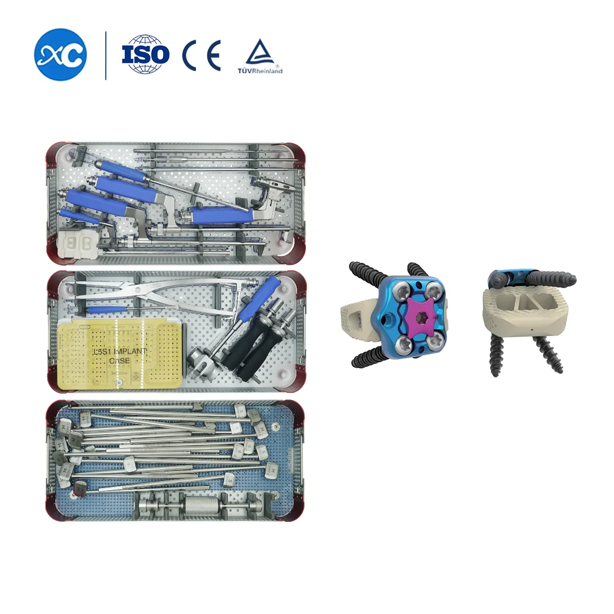 Conjunto de instrumentos del sistema de fijación de fusión anterior