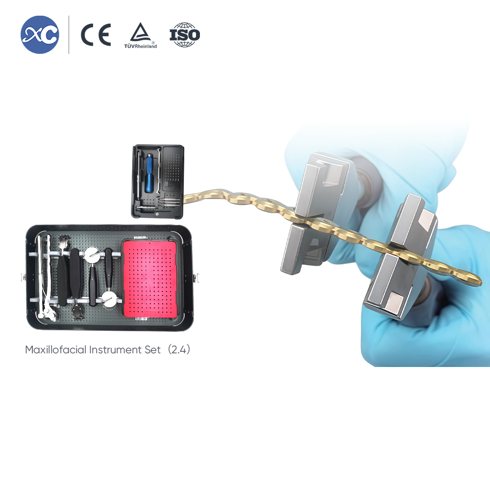 Juego de instrumentos para reconstrucción maxilofacial de 2,4 mm