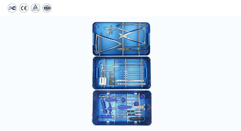 Bandejas para juego de instrumentos con sistema de tornillo pedicular espinal de 6,0 mm