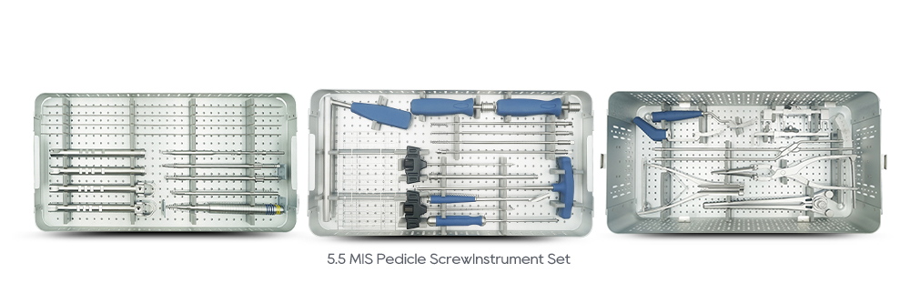 Juego de instrumentos para tornillos pediculares 5.5 MIS