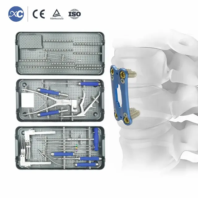 Juego de instrumentos para placa cervical anterior ultrafina de 0,8 mm