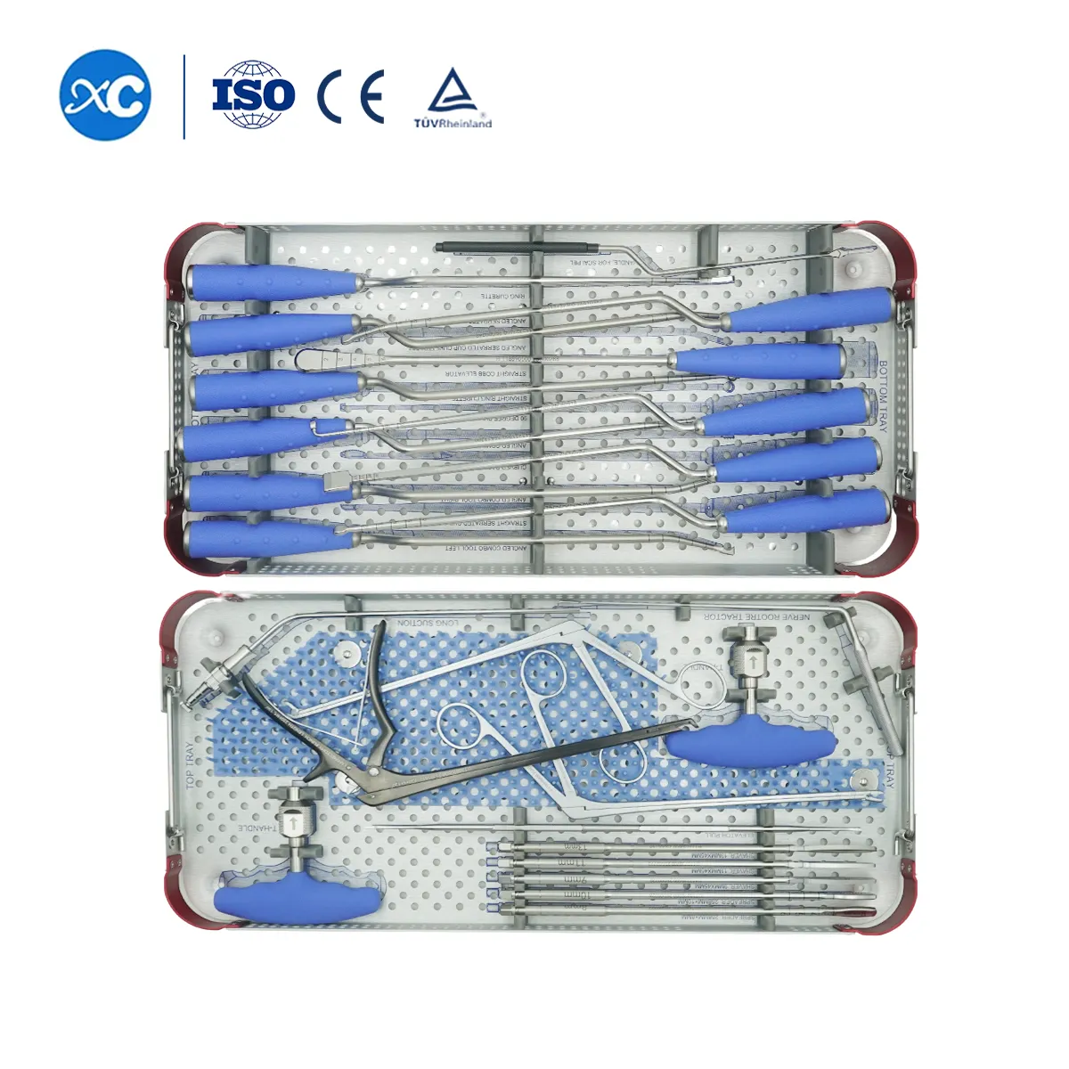 Conjunto de instrumentos de jaula intersomática anterior