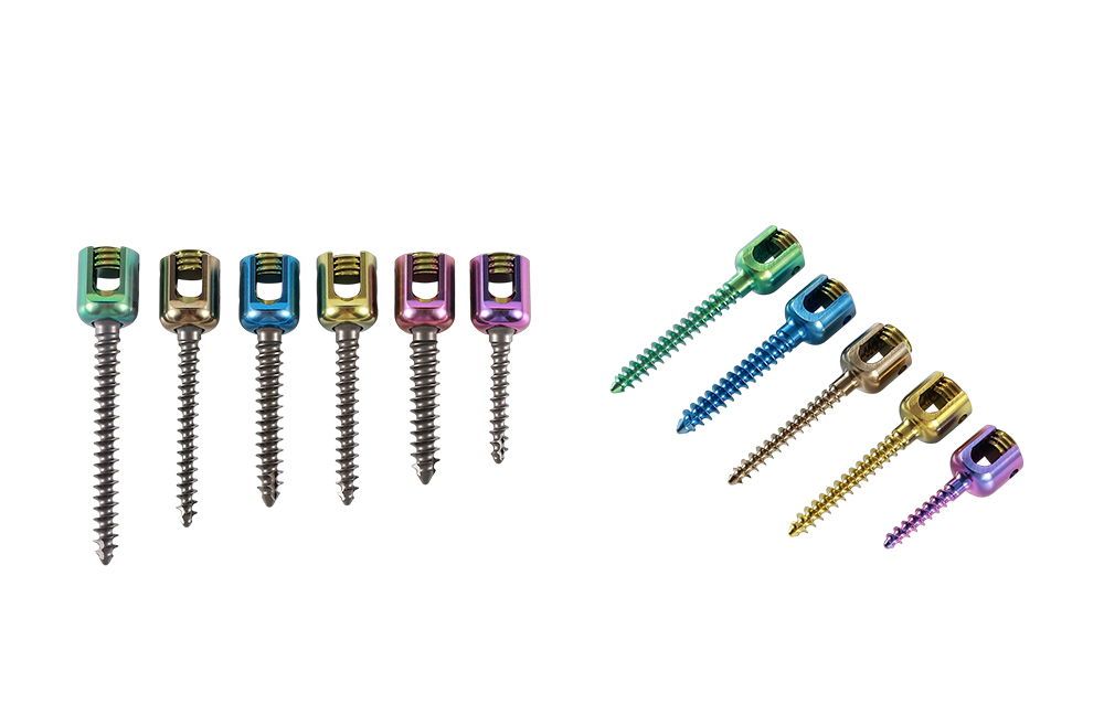 Calidad de mecanizado de tornillos pediculares espinales de titanio TC4