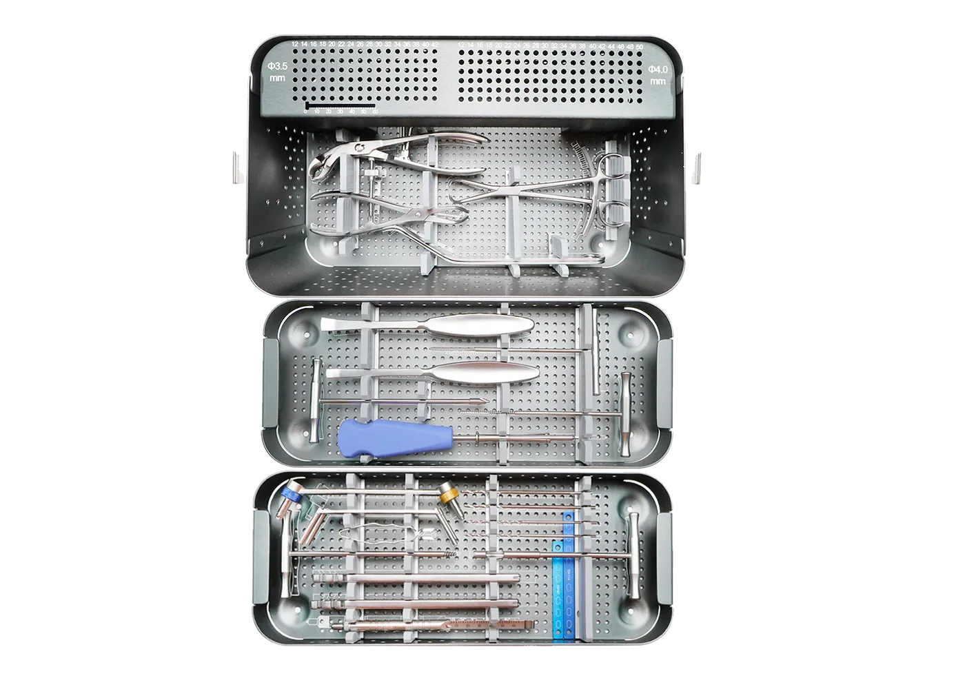 Small Fragment Instrument Set with reduction, drilling and depth-gauge tools