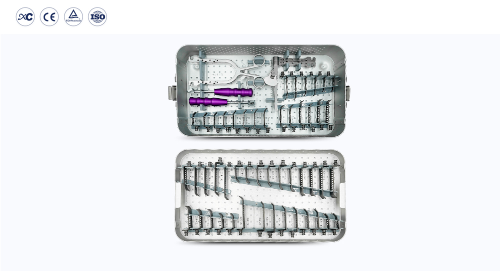 Conjunto de instrumentos para retractor cervical esterilizado para cirug&iacute;a ortop&eacute;dica 