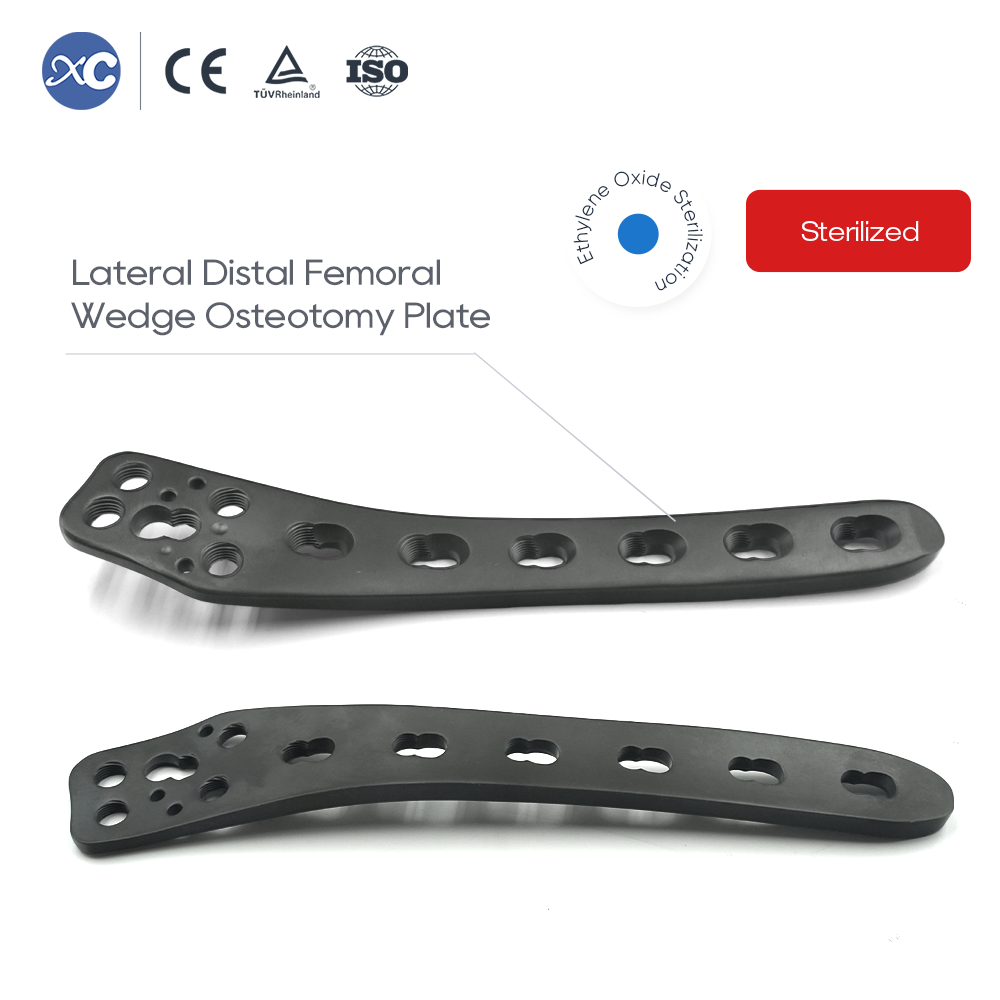 Placa de osteotomía en cuña femoral distal lateral